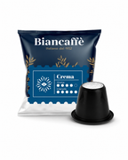 Biancaffè B'Espresso Cream capsule and sachet for compatible machines