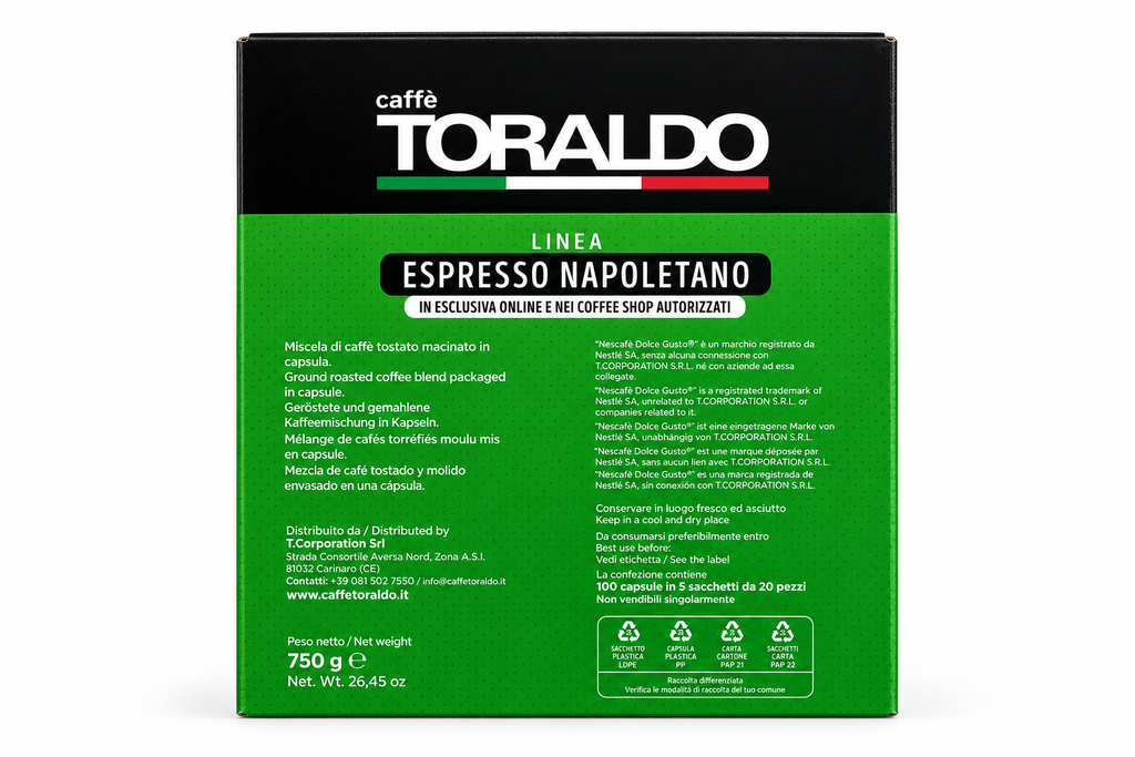 Toraldo Classica - 100 Dolce Gusto-Compatible Capsules