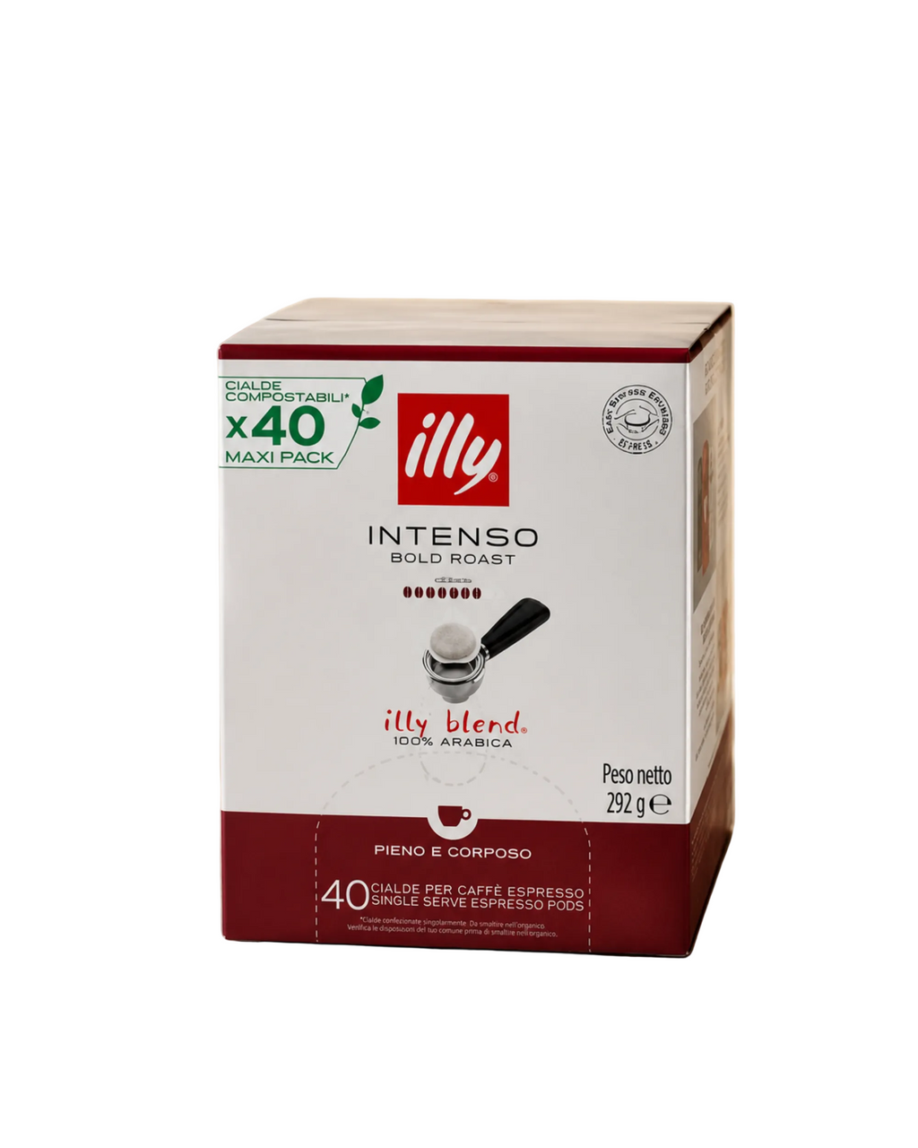 Illy Intense 40 E.S.E. coffee pods box