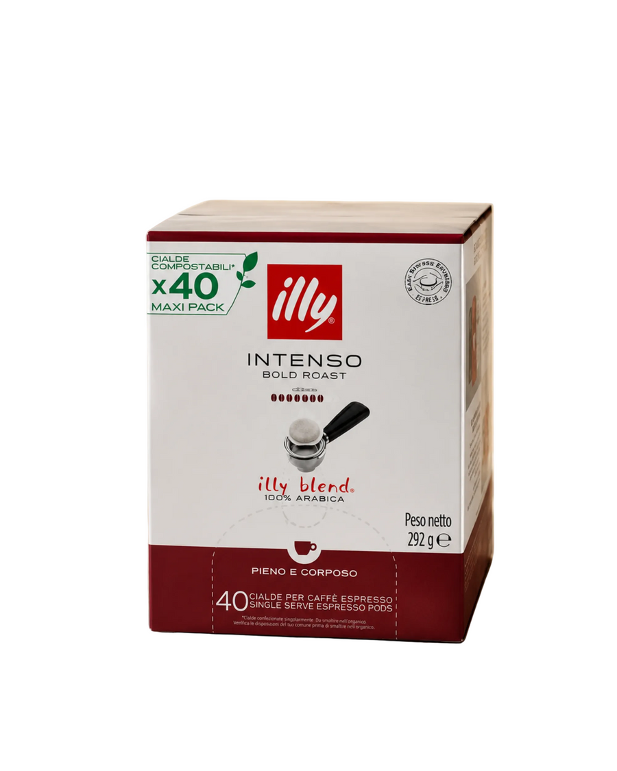 Kaxxa ta' 40 pod tal-kafè E.S.E. Illy Intense