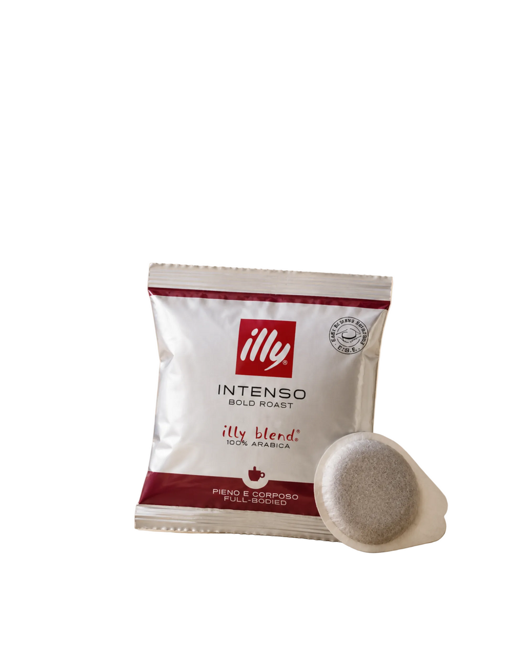 Illy Intense E.S.E. paper pod and coffee sachet pack