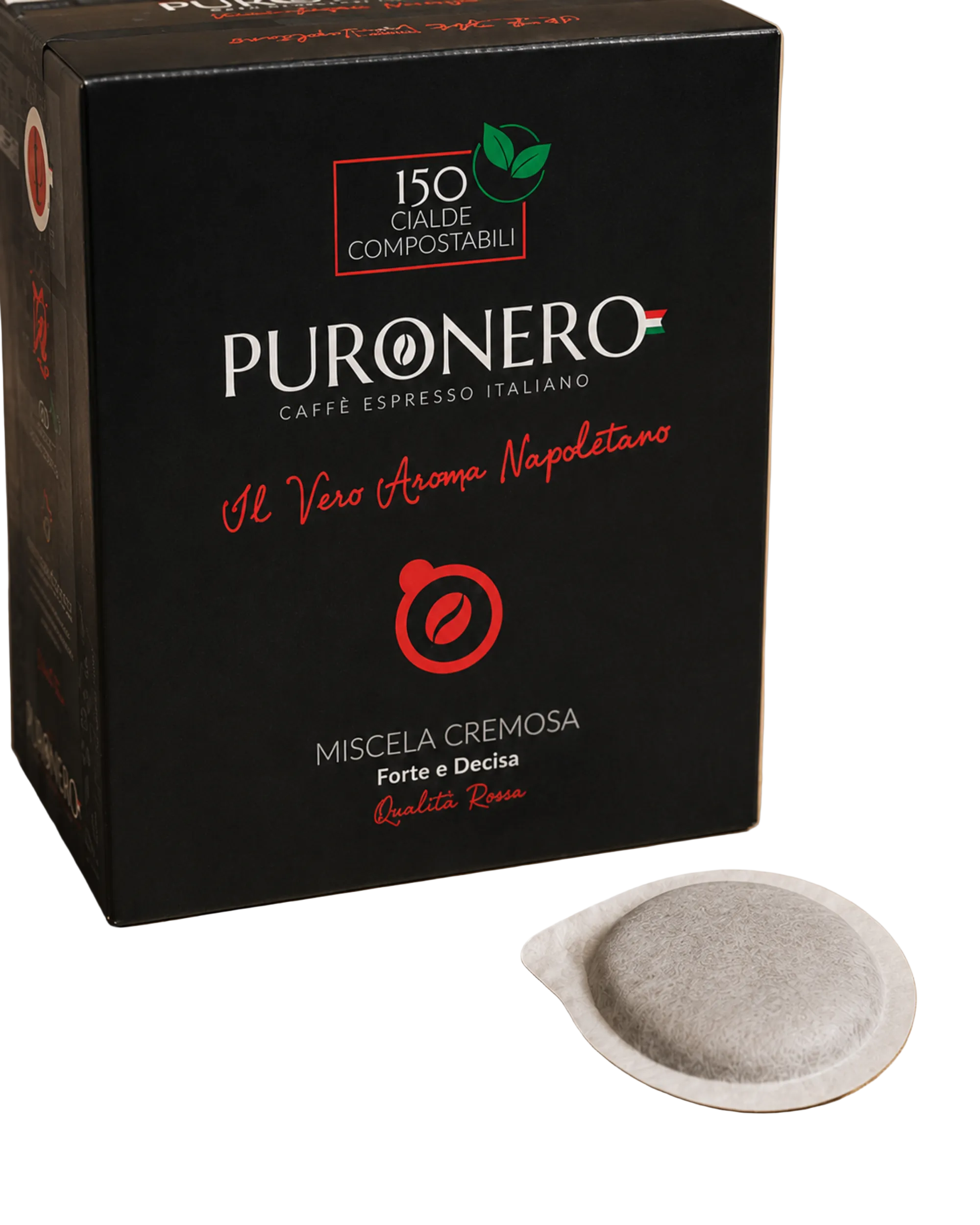 Puronero Creamy 150 E.S.E. coffee pods box