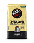 Vergnano Granaroma 250 g ground coffee for moka, gold and black pack on white